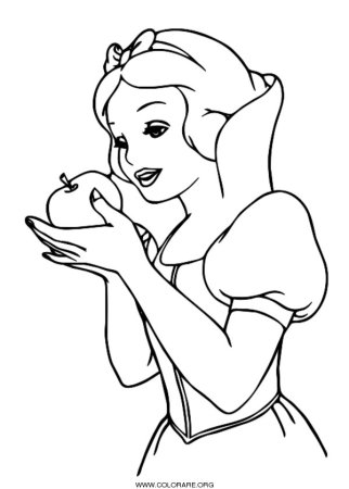 Диснеевские принцессы раскраска Белоснежка