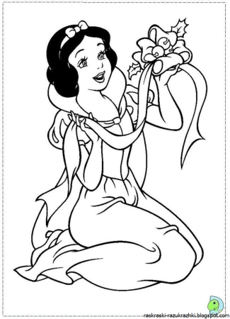 Раскраска Белоснежка