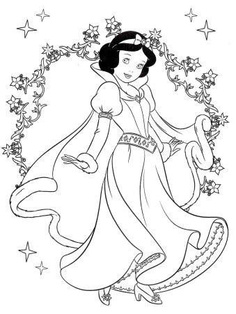Раскраска Белоснежка