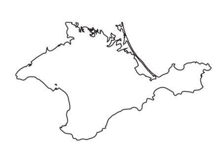 Раскраска Крым для детей