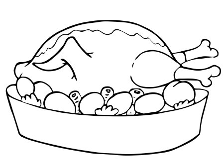 Еда раскраска для детей