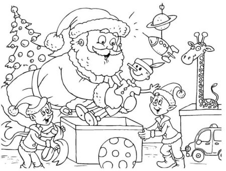 Новогодняя раскраска