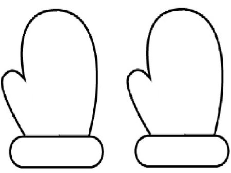 Рисование варежки