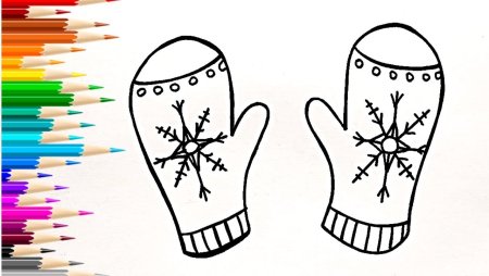 Варежки для раскрашивания