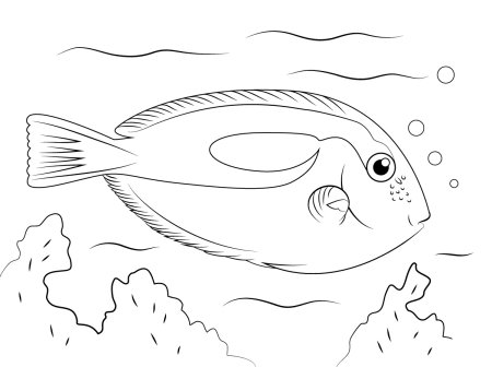 Рыба карандашом