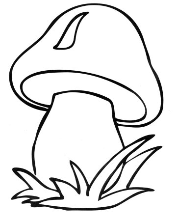 Гриб мухомор раскраска