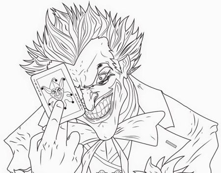 Joker раскраска