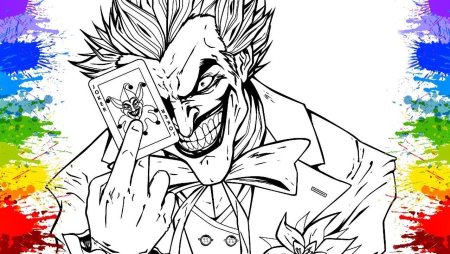 Joker раскраска