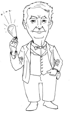 Эдисон карандашом