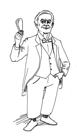 Эдисон легкий рисунок