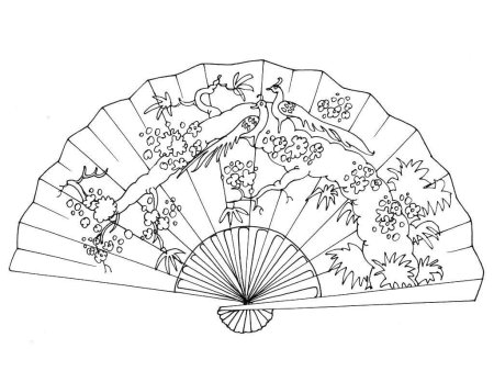 Японское кимоно раскраска