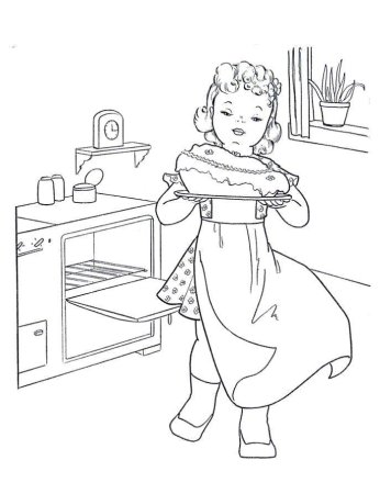 Раскрасить Мэри Поппинс