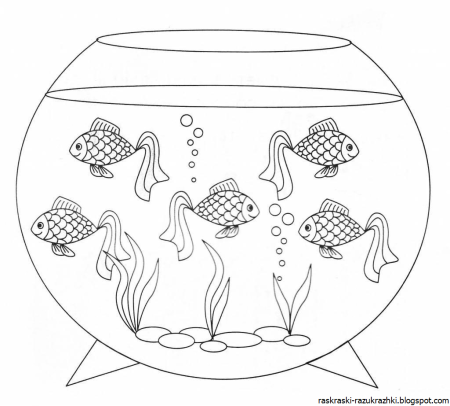 Аквариум для раскрашивания