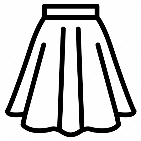 Юбка раскраска для детей