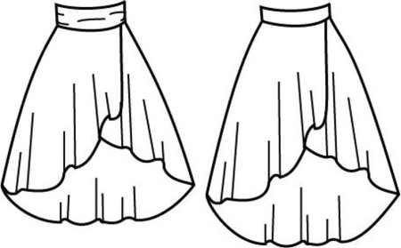 Юбка раскраска