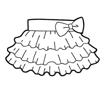 Юбки детский набросок