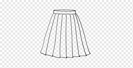 Эскиз плиссированной юбки
