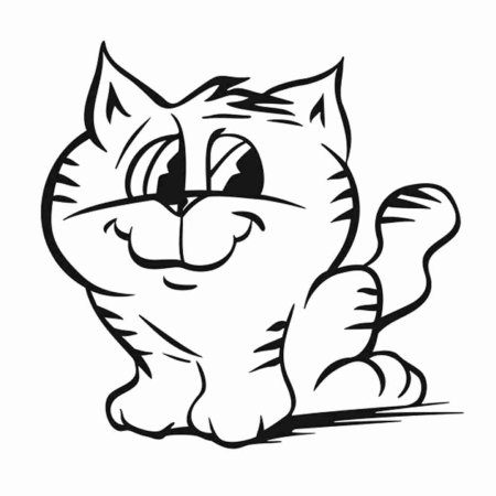 Котики картинки раскраски