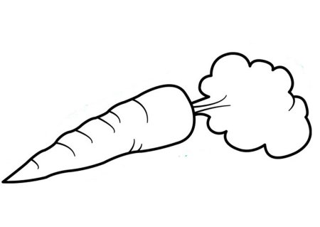 Морковка черно белая