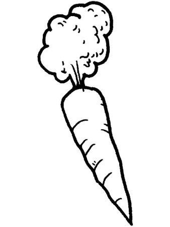 Раскраска морковь и картошка