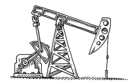 Раскраска нефтяная качалка