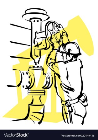 Раскраска работник нефтегазовой