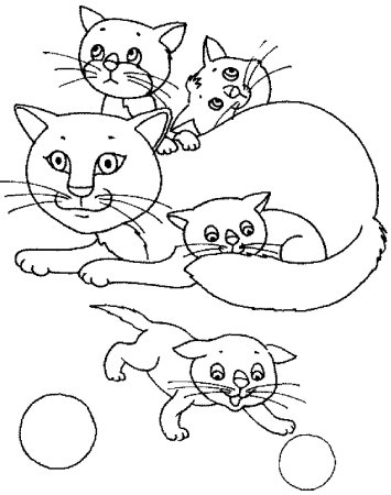 Котенок. Раскраска
