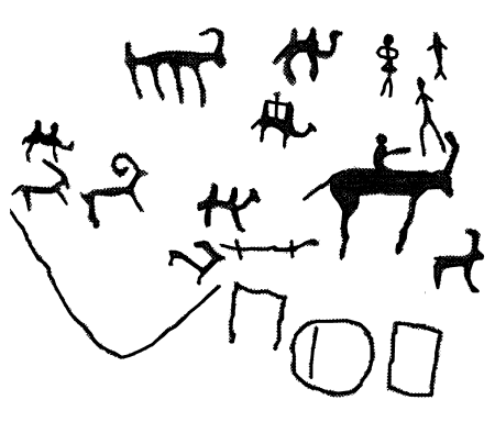 Наскальные рисунки первобытных людей