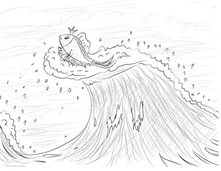 Раскраски к сказке Пушкина о рыбаке и рыбке