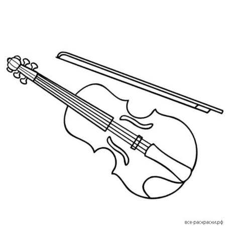 Скрипка рисунок - 65 фото