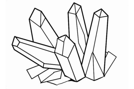 Раскраска Кристалл