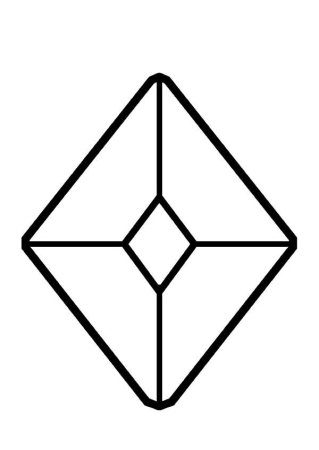 Раскраска бриллиант