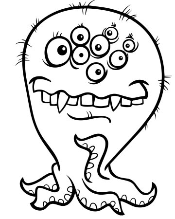 Чёрно белые монстрики