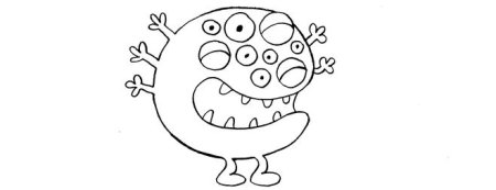 Бактерии раскраска для детей