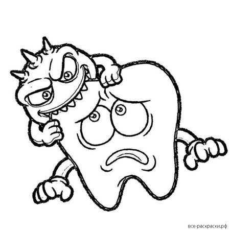 Микробы для раскрашивания детям