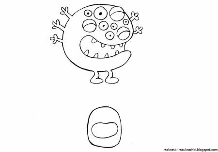 Микробы раскраска для детей