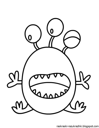 Раскраска монстры