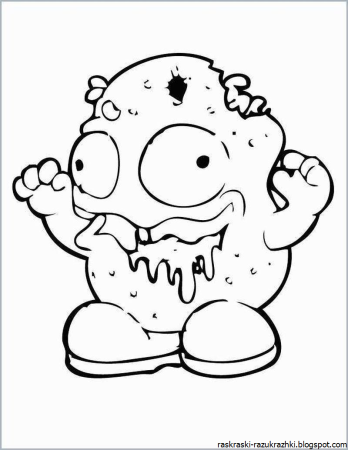 Микробы раскраска для детей