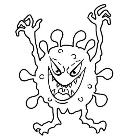 Бактерии раскраска