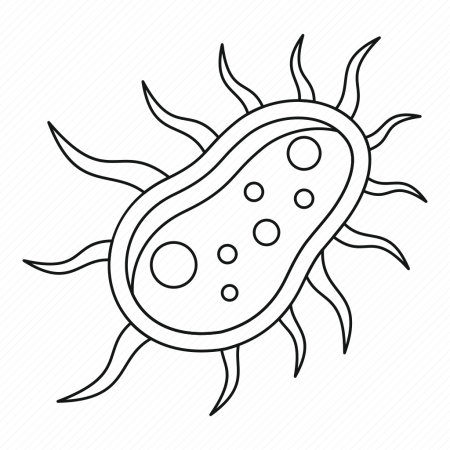 Микробы раскраска