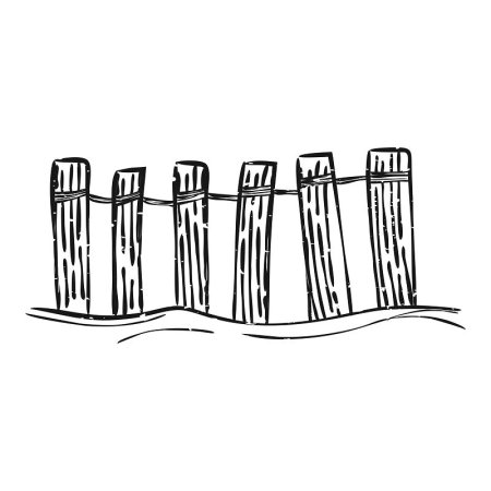 Забор раскраска