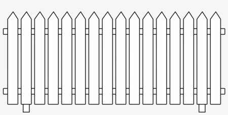 Рисование заборчик