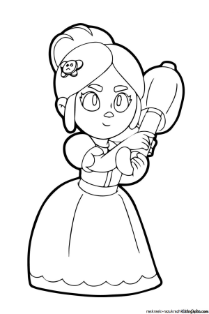 Раскраски Brawl Stars Пайпер