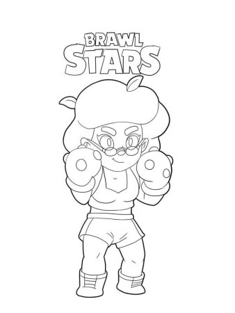 Роза Brawl Stars раскраска