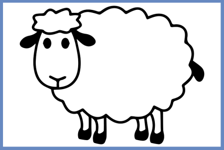 Барашек раскраска