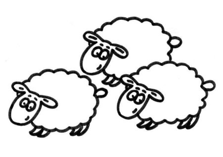 Барашек раскраска