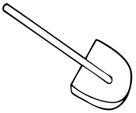 Раскраска лопата