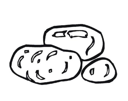 Картофель раскраска для детей