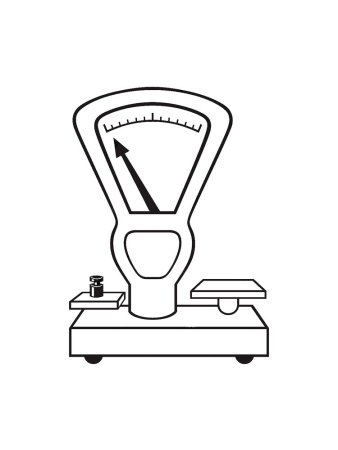 Весы детские раскраски