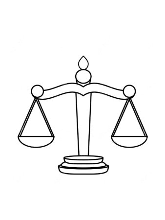 Весы раскраска